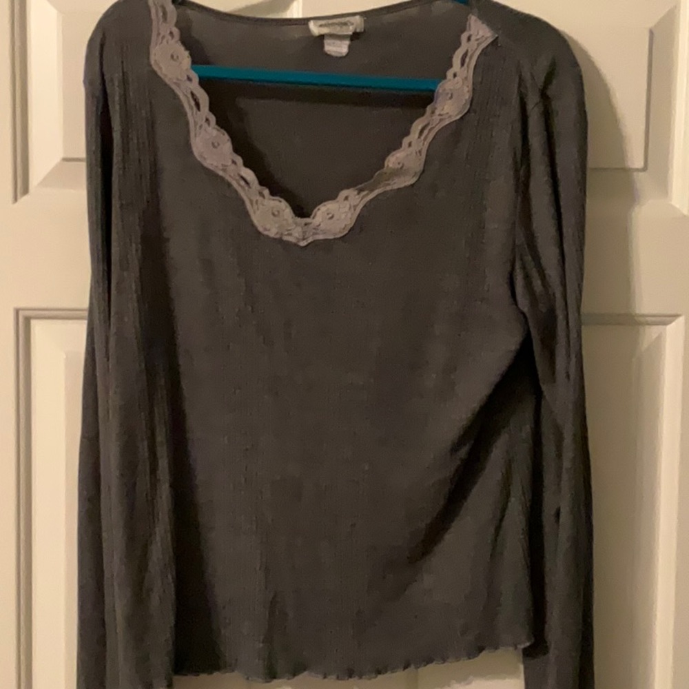 Womens Maternitees Grey Long Sleeve M/L Pullover